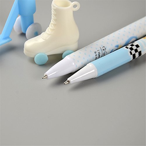 Cute Kawaii little Skating child shape Kawaii Random Color Shipping Ball point Pens For students school supplies (6)