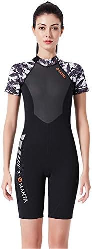 Fashion Women Ladies Girls 1.5mm One Piece Short Sleeve Swimsuit Swimwear Unitard Legsuit Swimming Costume