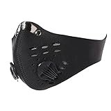 Sandistore Activated Carbon Anti Dust Mask Bicycle Motorcycle Racing Ski Half Face Mask (Black)