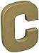 Darice 2862-C Paper Mache Letter 8Inx5.5In, One Size, Natural