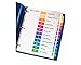 Avery 12 Tab Dividers for 3 Ring Binders, Customizable Table of Contents, Multicolor Tabs, 1 Set (11141)