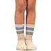 TeeHee Little Boys Basic Cotton Crew Socks 6 Pair Pack (3-5 Years, Sports Stripe)