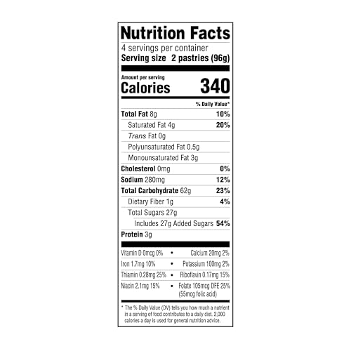 AMAZON GROCERY, FROSTED TOASTER PASTRIES, BLUEBERRY, 13.5 OZ, 8 CT (PREVIOUSLY AMAZON FRESH, PACKAGING MAY VARY)