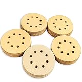 Coceca 100pcs 5 Inches 8 Hole Hook and Loop Sanding Discs, 20pcs Each 60 80 120 150 220 Grits Sandpaper, fit for Random Orbit Sander, Random Orbital Sander