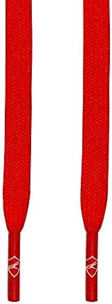 Laced Up Laces Flat Athletic Shoelaces (Pure Red Flat 36")