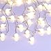 [Remote & Timer] 100 LED 36ft Ball LED String Lights 8 Modes UL Listed With Remote for Indoor/Outdoor Commercial Decor, Gardens, Patio, Wedding, Bedroom, Christmas Party Decoration, Warm White