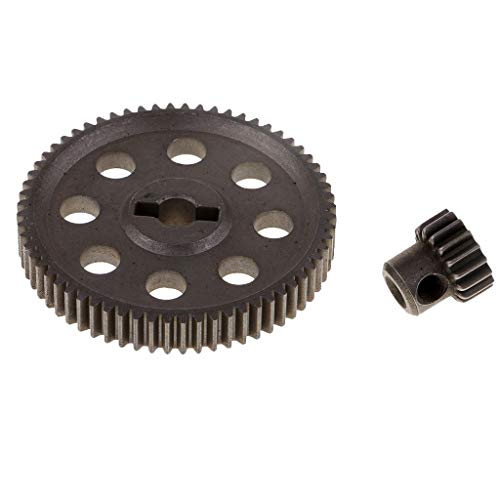 CROSYO 2 stücke 11184 Stahl Metall Main Getriebemotor Ritzel Gänge 17t / 64t für 1:10 RC HSP 94111 94123 94111 PRO…