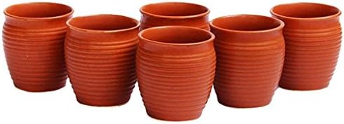 SRE The Earthen Shop Clay Terracotta Tea Mug -Set of 6