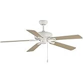 Maxim Lighting 88935MW Super-Max - 5 Blade Ceiling Fan in Contemporary Style-14.5 Inches Tall and 52 Inches Wide, Finish Colo