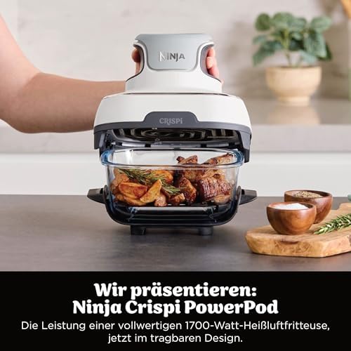 CRISPi Tragbare Heißluftfritteuse mit Tragetasche, 3,8 l & 1,4 l