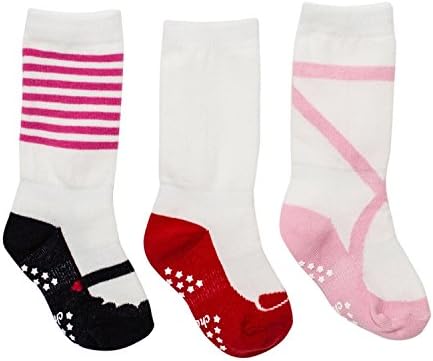 Cheski Baby Girls' Knee Socks Stay Put on Baby's Kicking Legs ~ Ruby Slippers/Ballet/Mary Jane
