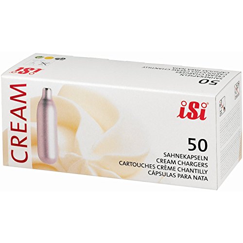 iSi N2O Cream Chargers, 50-Pack- exclusive FHS recipes included