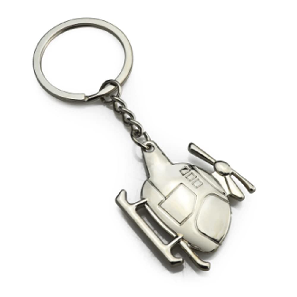 ARFUKA Keyring Helicopter Model Pendant Keychain Metal Key Ring Charm Jewellery Christmas Birthday Gift Keyrings Key Chain Key Ring Holder for Men and Women