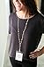Susanne Pearlized Crystal Dangle Lanyard Necklace (Gold)