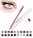 Eyelash brush - 20 pcs disposable eye lash wand and comb applicator in a tube - Make up tool for eyelash extension supplies