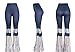 Sedrinuo Women's Bohemian Printed Bell Bottom Pants for Yoga Casual Wear Large, S2, Large(US8)