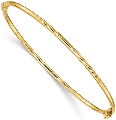 ICE CARATS14k Yellow Gold Hinged Bangle Bracelet Fine Jewelry For Women Gifts For Her