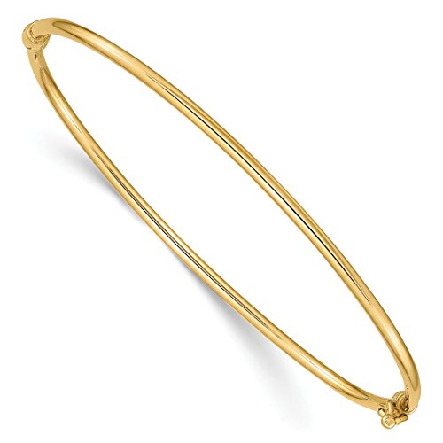 ICE CARATS14k Yellow Gold Hinged Bangle Bracelet Fine Jewelry For Women Gifts For Her