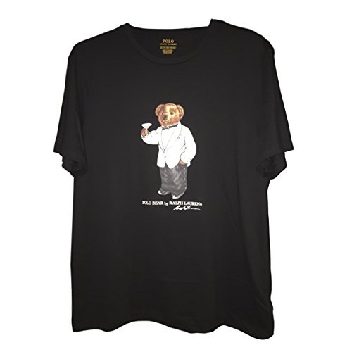 Polo Ralph Lauren Men s Limited Polo Bear T-Shirt, Black/White Tux, XX-Large