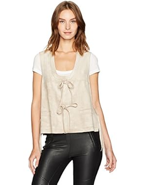 Women's Brent Sleeveless Vest W/Tie Front
