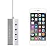 AUKEY USB Hub with 4 USB 3.0 Ports for Data Transfer, Desktop Aluminum Hub for PCs and Laptops