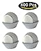 SophieBella Silver-Foil Cupcake-Liners Paper-Baking-Cups for Holiday,400 pcs