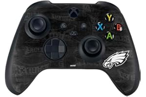 Skinit Decal Gaming Skin Compatible with Xbox Series X Controller - Officially Licensed NFL Philadelphia Eagles Black & White Design
