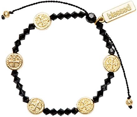 Adult Stellar Blessings Night Sky Black Bracelet, Adjustable.