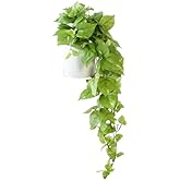 Retrograde 32" Realistic Fake Pothos Ivy Plant for Home Decor Indoor Silk Artificial Plant Large (Light Green)