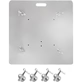 Evargc 1 set 24"X24" Aluminum Base Plate/Top with Connectors! Compatible for 11.42'' X 11.42'' Square Trussing F34 for Displays DJ Stages Concerts Wedding Birthday Event Lights Sound (24")