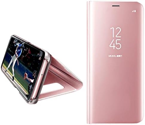 Galaxy S8 Plus Case,Flip Leather Case , Sleep Wake UP Flip Leather Case Cover for Samsung Galaxy S8 Plus 2017 Release (Pink)