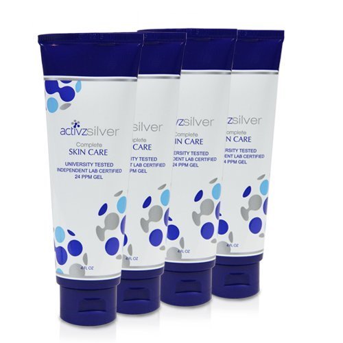 Silver Gel 24ppm - 4 oz Tube - 4 pack by Activz Silver Gel 24ppm - 4 oz Tube - 4 pack by Activz