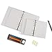 A5 Planner Inserts Filler Paper 6-Ring Lined Paper For Loose-Leaf Binders Journal Notebook Diary 80 Pages 8.27