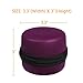Fintie Protective Carrying Case for Amazon Echo Dot 2nd Generation - Shock Proof EVA Cover Zipper Portable Travel Bag Box (Fits USB Cable and Wall Charger), Purple