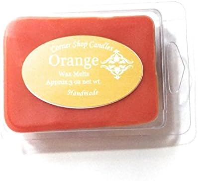 Orange Scented Soy Wax Melts. 1 Pack (6 Cubes)
