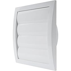 White Exhaust Hood Vent 6'' Inch with Built-in Pest
