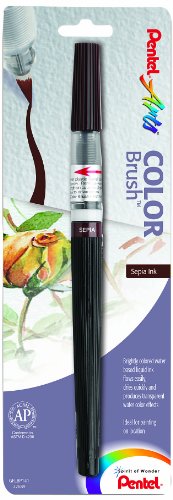 UPC 072512227831, Pentel Arts Color Brush, Sepia, 1-Pack (GFLBP141)