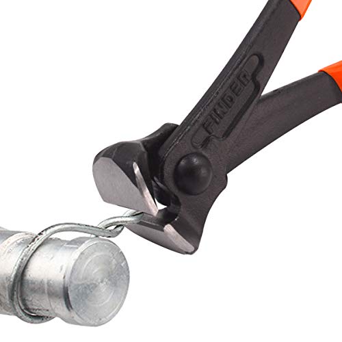 Finder End Cutting Plier High Leverage With Soft Grip-8 Inch - Thumbnail 4