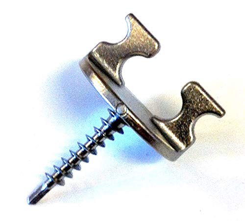 STEELWORX No Hammer Adjustable Stainless Steel Picture Hanger Hooks, Box of 10