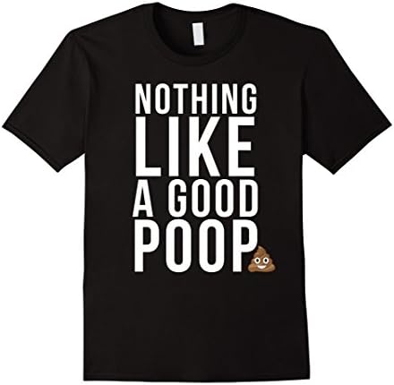 Men's Emoji Poop Shirt - Funny Poop Gift Nothing Like A Good Poop Small Black