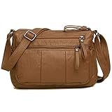 Volcanic Rock Women Crossbody Bag Pocketbooks Soft PU Leather Purses and Handbags Multi Pocket Shoulder Bag