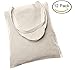 Set of 12 Wholesale Cotton Tote Bags 100% Cotton Reusable Tote Bags 1 Dozen