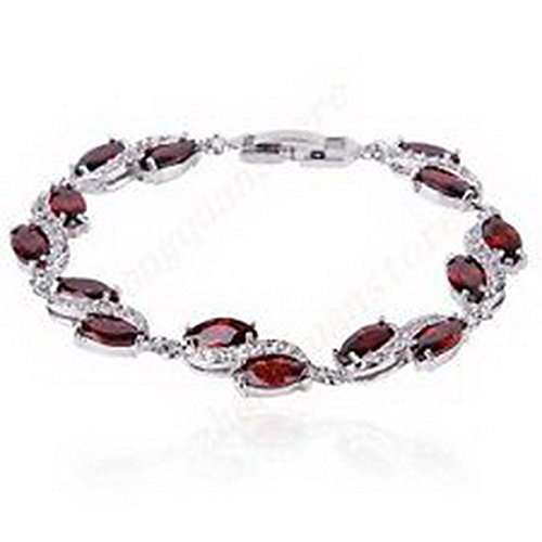 Scott ALlah Bracelets - 16MM 0.5/ct CZ Pave Set Chevron Tennis Bracelets White Gold Filled Women Jewelry