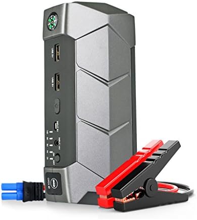 TAIKE,Portable Car Jump Starter,12-Volt Car Battery Jumper,Smart Jumper Cables Suitable For Most 12V-3.5L Gasoline Engines,Emergency Flashlight, Safety Hammer, Belt Cutter&amp;Compass