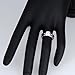 1000 Jewels Trustmark Steel 1.25ct Brilliant-Cut Ice on Fire CZ 2 pc Bridal Wedding Ring Set, Bella 3144 sz 10.0