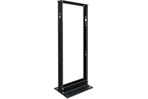 Tripp Lite 25U 2-Post Open Frame Server Rack, Standard 19 inch Width for Network Equipment, 800 lbs Capacity, 12-24 Threaded 