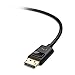 Cable Matters Short Mini DisplayPort to DisplayPort Cable - 3ft, Supports 4K@60Hz / 2K@144Hz, Mini DP to DP Cable, Black