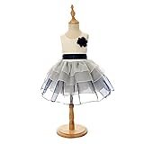 Mingao Toddler Litter Girls' Lace Cake Layer Princess Skirt Dresses