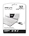 PNY Compact Attaché 32GB USB 2.0 Flash Drive - Black/White - P-FD32GCOM-GE