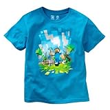 Minecraft Boys Adventure Youth T-Shirt, Turquoise, Medium